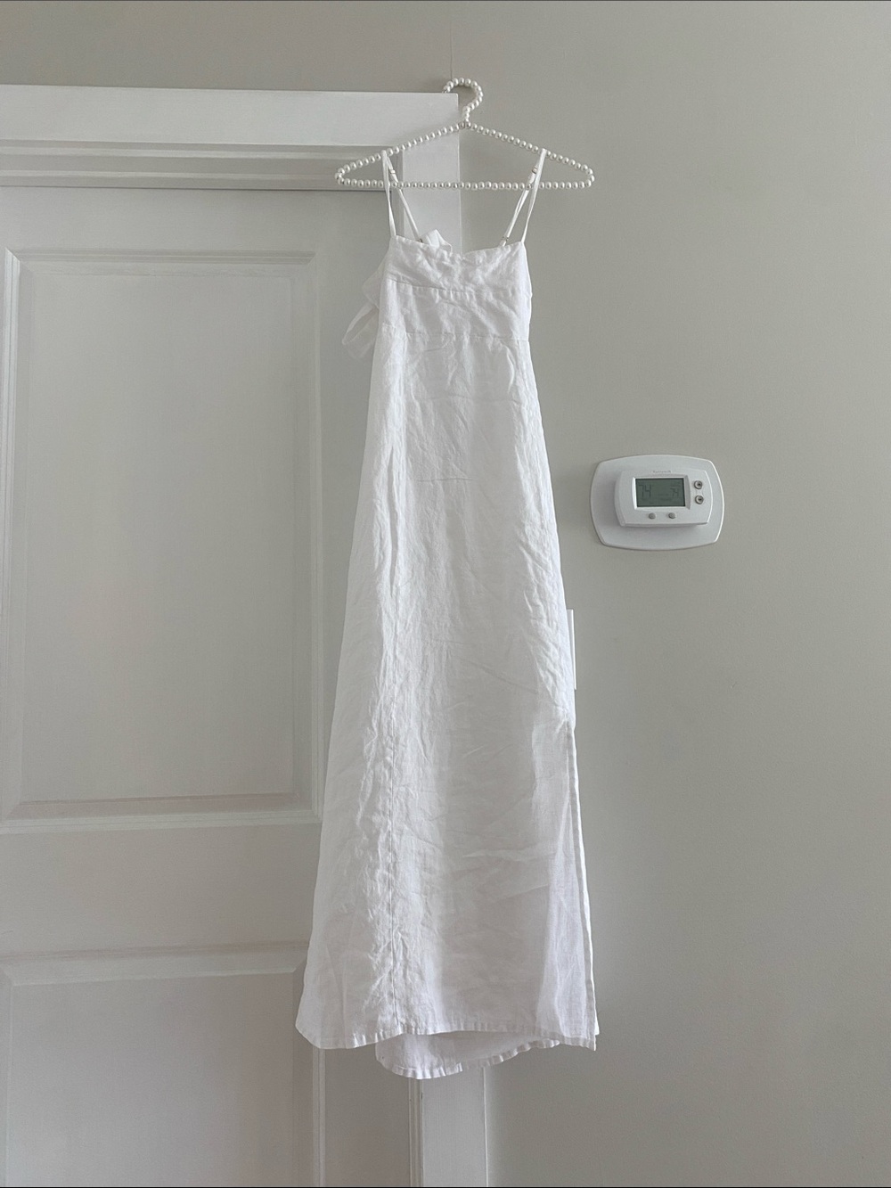 Faithfull the Brand White 100% Linen Dress Size 6 Medium
